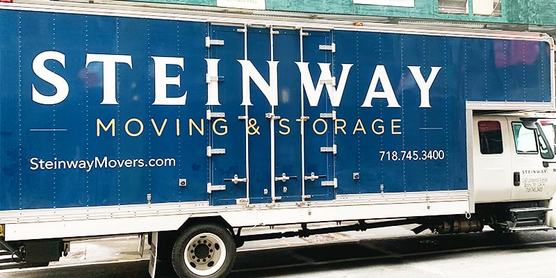 Steinway moving truck